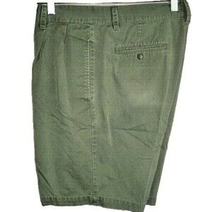 Mens Siegfried Green Cotton Pleated Golf Shorts sz 34x9